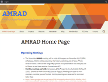 Tablet Screenshot of amrad.org